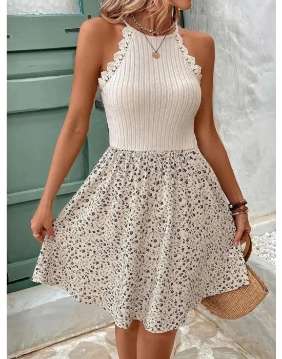 Kadın Omuzlardan Açık Reglan Kol Detaylı üst Fırfırlı Kaşkorse Alt Süprem Elbise