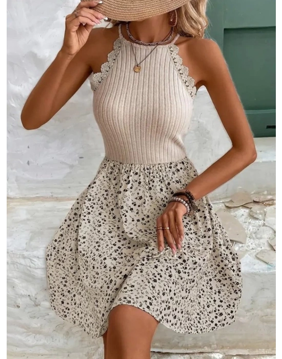 Kadın Omuzlardan Açık Reglan Kol Detaylı üst Fırfırlı Kaşkorse Alt Süprem Elbise