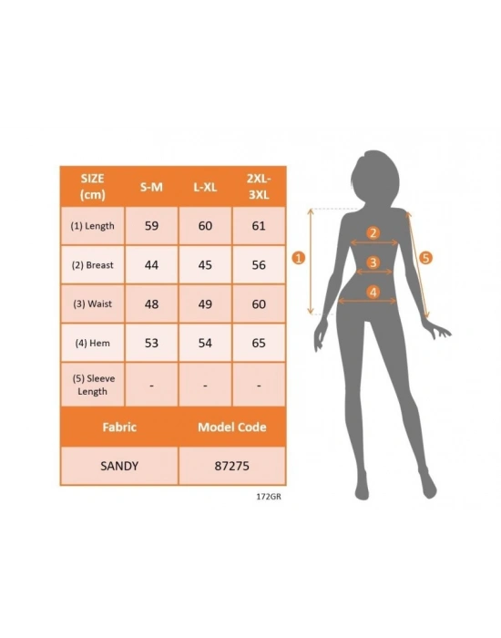 Kadın Omuzlardan Açık Zincir Halka Detaylı Sandy Bluz