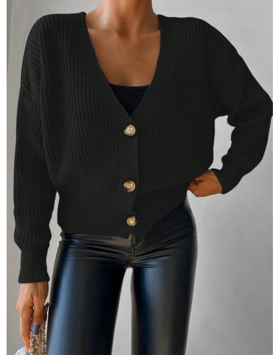 Kadın önü Düğmelitriko Hırka