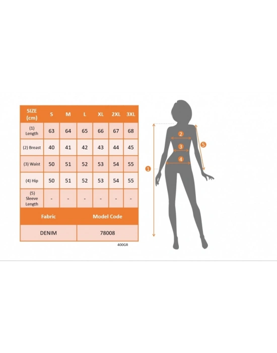 Kadın önü Kanguru Cepli Mini Kot Salopet