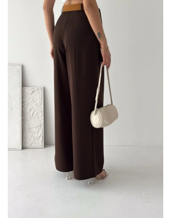 Kadın Pileli Kemerli Pantolon