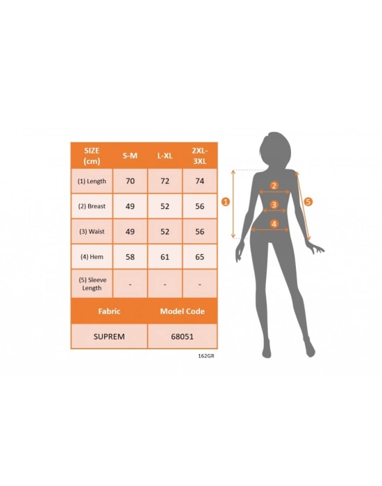 Kadın Sıfır Kol Yuvarlak Yaka Karışık Renkli Baskılı Süprem Bluz