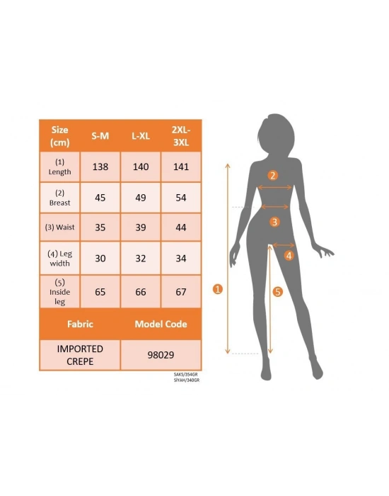 Kadın Sıfır Kollu Kruvaze Detaylı Ithal Krep Tulum