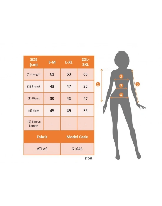 Kadın Sıfır Kollu önden Düğmeli Atlas Yelek