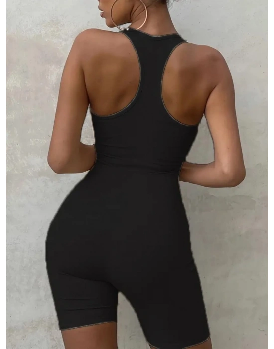 Kadın Sırt Sporcu Kesim Kaşkorse Kumaş Mini Bodycon