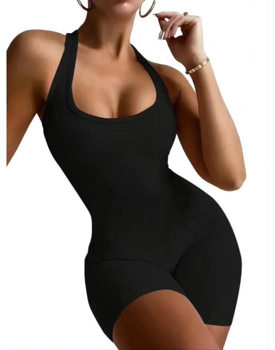 Kadın Sırt Sporcu Kesim Kaşkorse Kumaş Mini Bodycon