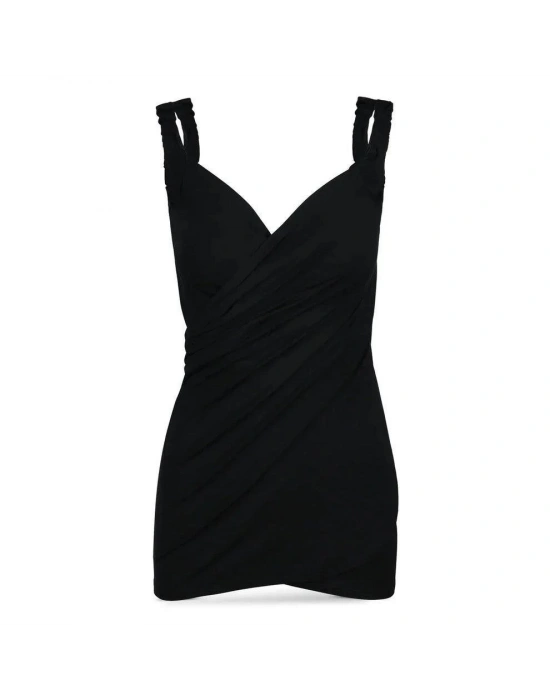 Kadın Siyah Sandy Pareo Plaj Elbisesi