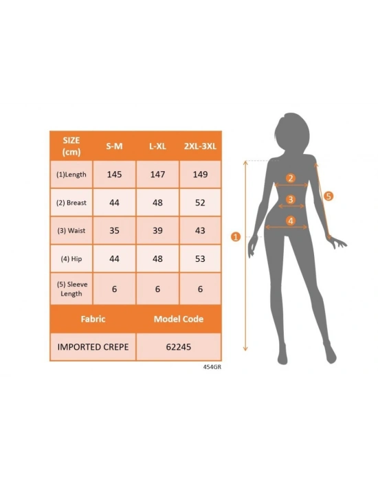 Kadın Tek Omzu Açık Kısa Kollu önden Yırtmaçlı Uzun Ithal Krep Elbise