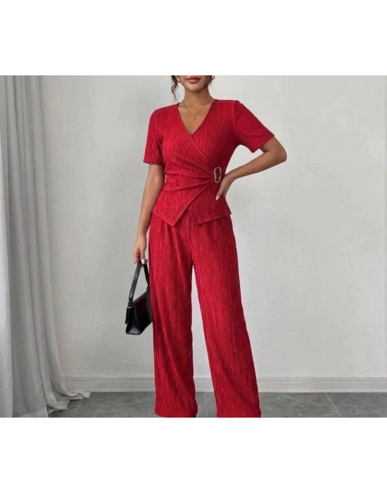 Kadın Toka Detaylı Kruvaze Takım