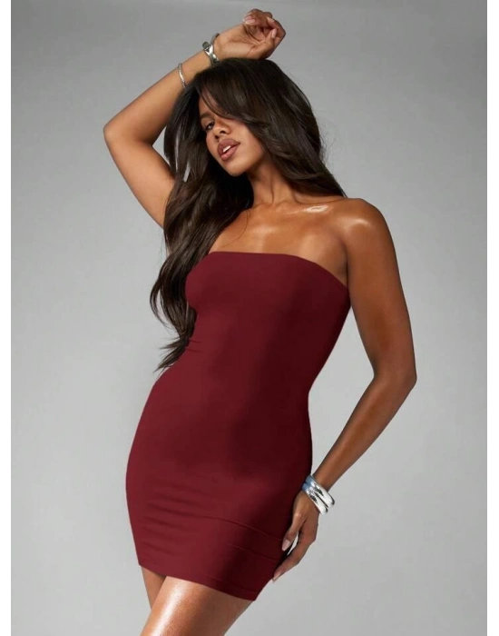 Kadın traplez ini Elbise