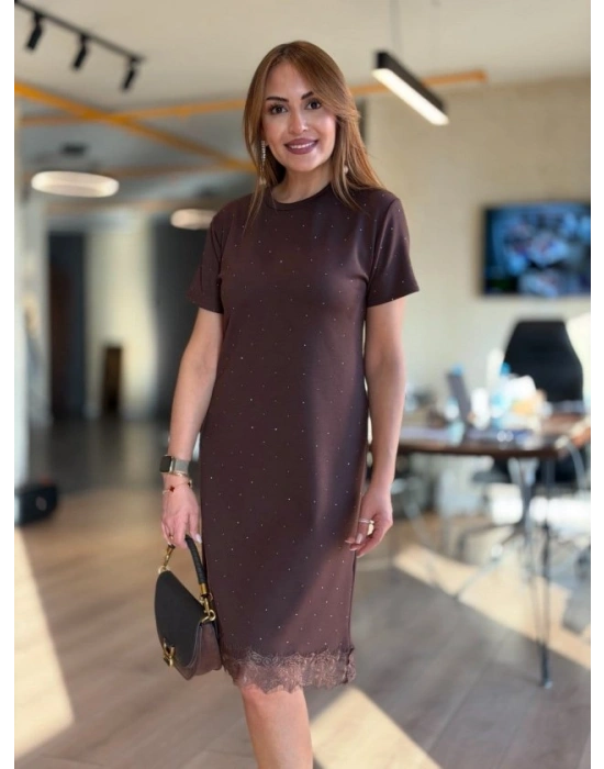 Kadın Tül Detaylı önü Taşlı idiboy odal Elbise