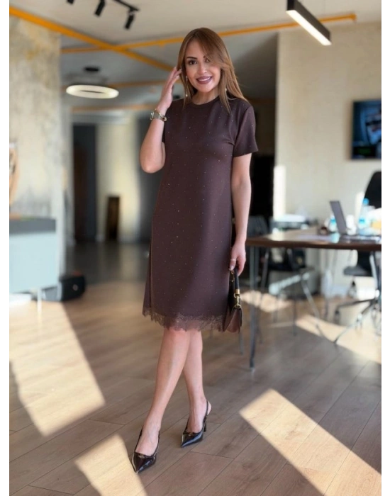 Kadın Tül Detaylı önü Taşlı idiboy odal Elbise