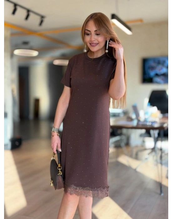 Kadın Tül Detaylı önü Taşlı idiboy odal Elbise