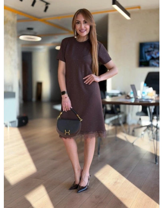 Kadın Tül Detaylı önü Taşlı idiboy odal Elbise