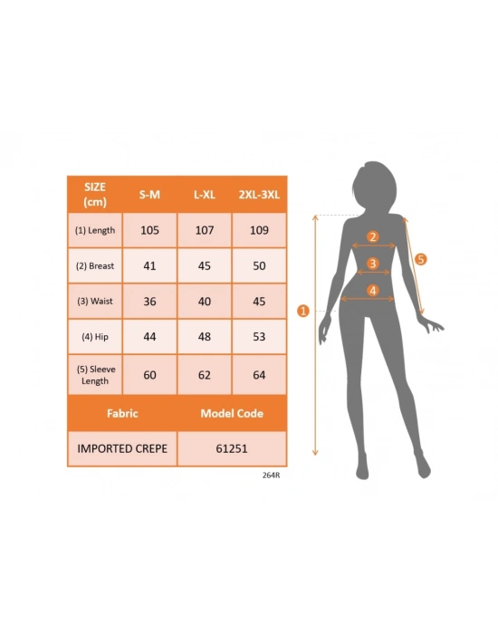 Kadın Uzun Kol Detay Ithal Krep Midi Elbise