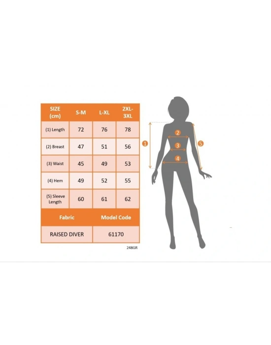 Kadın Uzun Kollu Alın Omuz önü Açık şardonlu Dalgıç Ceket