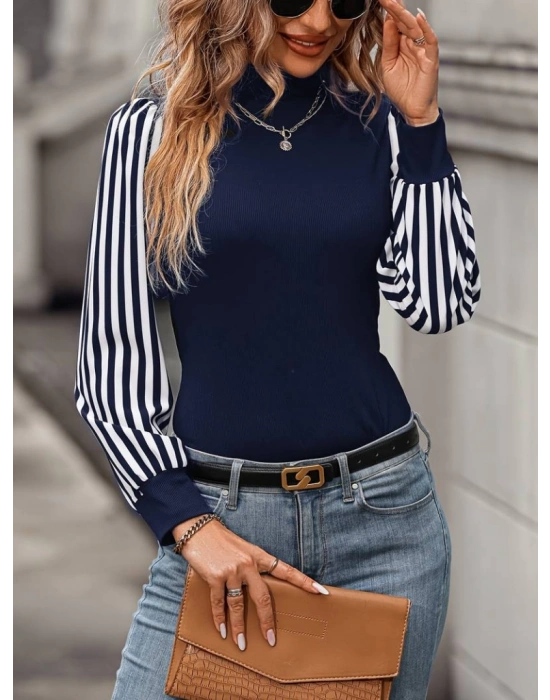 Kadın Uzun Kollu Balıkçı Yaka Bürümcük Bluz