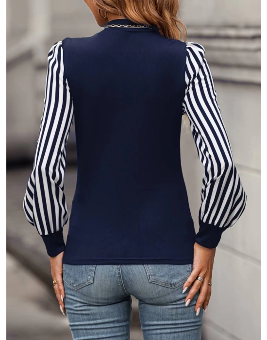 Kadın Uzun Kollu Balıkçı Yaka Bürümcük Bluz