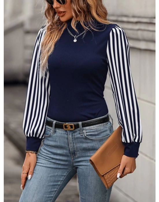 Kadın Uzun Kollu Balıkçı Yaka Bürümcük Bluz