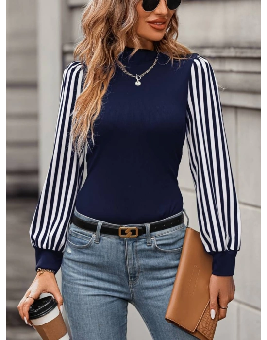 Kadın Uzun Kollu Balıkçı Yaka Bürümcük Bluz