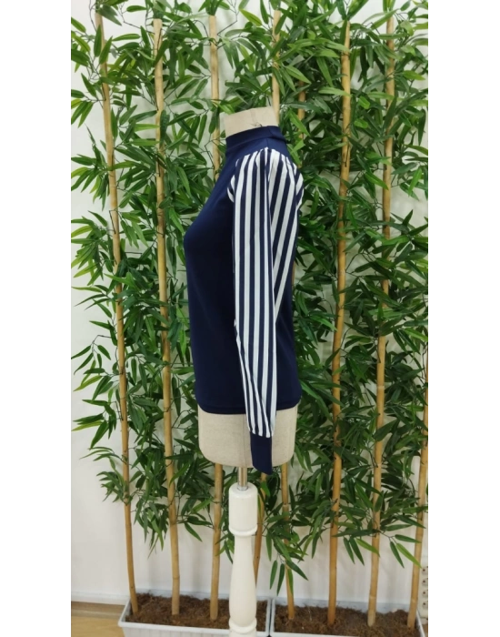 Kadın Uzun Kollu Balıkçı Yaka Bürümcük Bluz