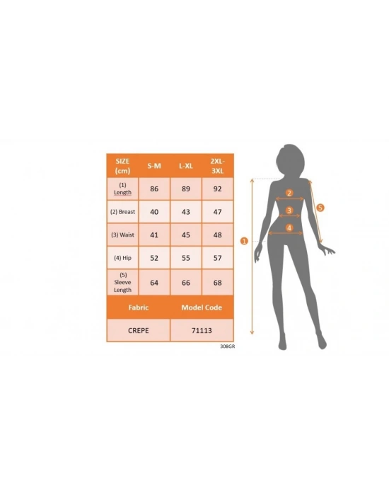 Kadın Uzun Kollu Balıkçı Yaka Düğme Detay Renkli Pul Payet Kol Scuba Krep Elbise