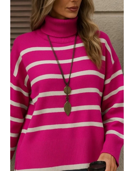 Kadın Uzun Kollu Balıkçı Yaka İspanyol Kol Triko Bluz