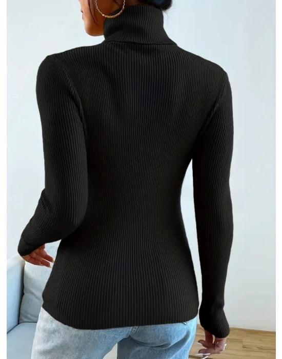 Kadın Uzun Kollu Balıkçı Yaka Kaşkorse Bluz