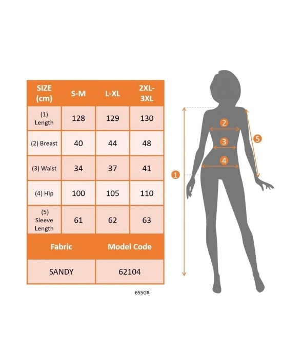 Kadın Uzun Kollu Balıkçı Yaka Kemersiz Pileli Uzun Sandy Elbise