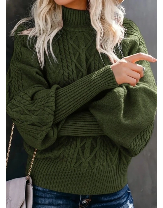 Kadın Uzun Kollu Balıkçı Yaka Triko Kazak