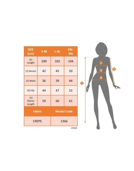Kadın Uzun Kollu Bel Bağlama Detay Krep Elbise