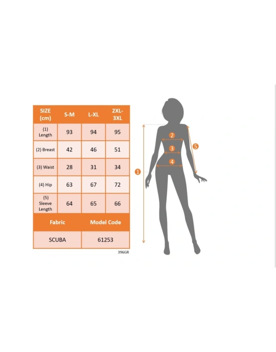 Kadın Uzun Kollu Beli Büzgü Detaylı Kolları Lastikli Dalgıç Midi Elbise