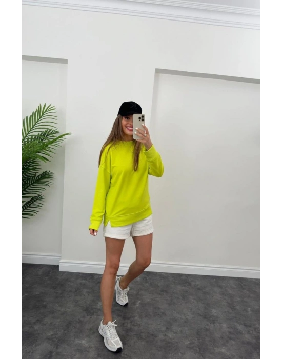 Kadın Uzun Kollu Bisiklet Yaka ala weat