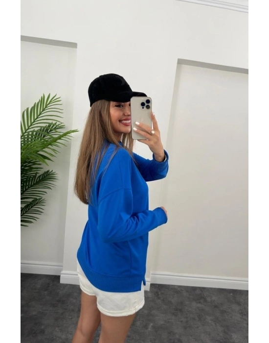 Kadın Uzun Kollu Bisiklet Yaka ala weat