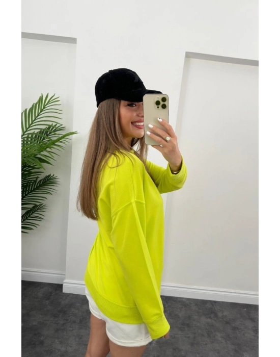 Kadın Uzun Kollu Bisiklet Yaka ala weat