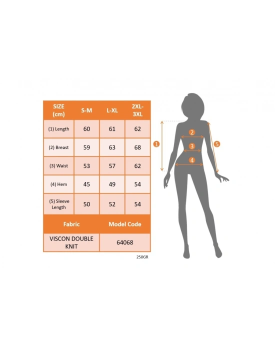Kadın Uzun Kollu Bisiklet Yaka Desenli Viskon Iki Iplik Bluz