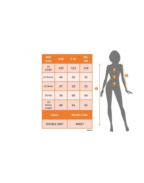 Kadın Uzun Kollu Bisiklet Yaka Iki Iplik Midi Boy Elbise