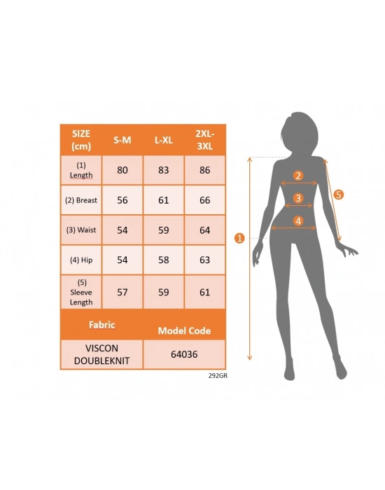 Kadın Uzun Kollu Bisiklet Yaka Kalp Desenli Viskon Iki Iplik Bluz