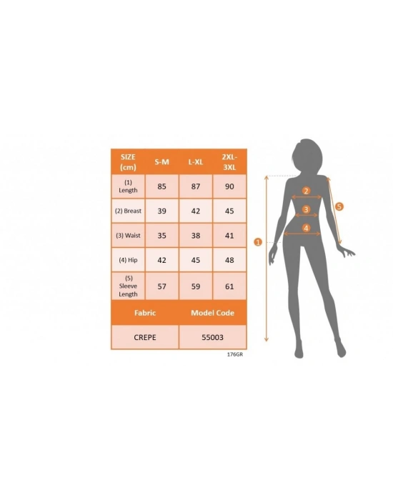 Kadın Uzun Kollu Bisiklet Yaka Kol Vegöğüs Tül Detay Krep Elbise