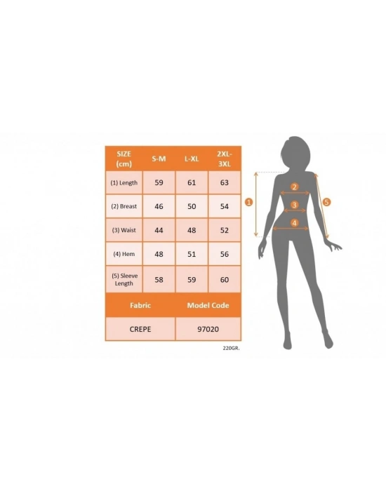 Kadın Uzun Kollu Bisiklet Yaka Kollar Geniş Kol Ağzı Manşetli Iki Düğmeli Detay Krep Bluz