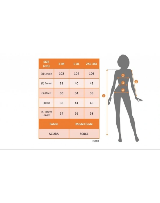 Kadın Uzun Kollu Bisiklet Yaka Omuz Açık Kol Ağzı Fırfır Detay Dalgıç Midi Boy Elbise