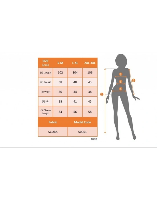 Kadın Uzun Kollu Bisiklet Yaka Omuz Açık Kol Ağzı Fırfır Detay Dalgıç Midi Boy Elbise