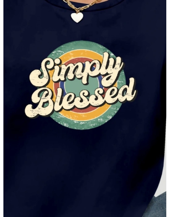 Kadın Uzun Kollu Bisiklet Yaka Viskon Iki Iplik Bluz