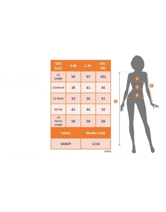 Kadın Uzun Kollu Bisiklet Yaka Yandan Büzgülü Flok Baskı Sandy Elbise