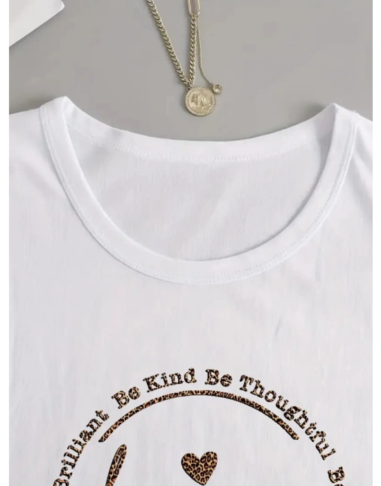 Kadın Uzun Kollu Bisiklet Yakabe Youdesenli Viskon Bluz