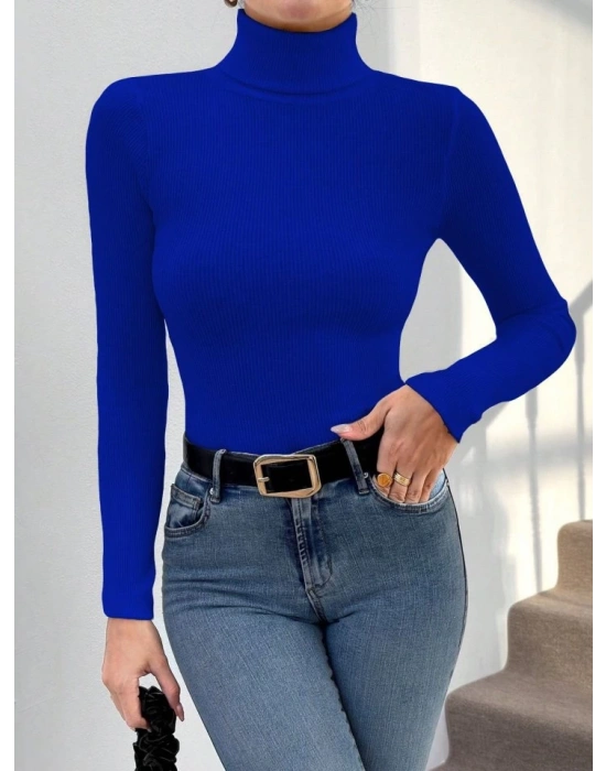 Kadın Uzun Kollu Boğazlı Kazak