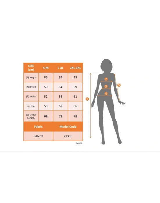 Kadın Uzun Kollu Damla Detaylı Sandy Mini Elbise