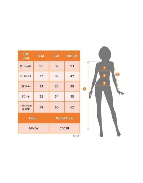 Kadın Uzun Kollu Derin V Yaka Göğüs Altı Dekolte Detaylı Sandy Mini Boy Elbise