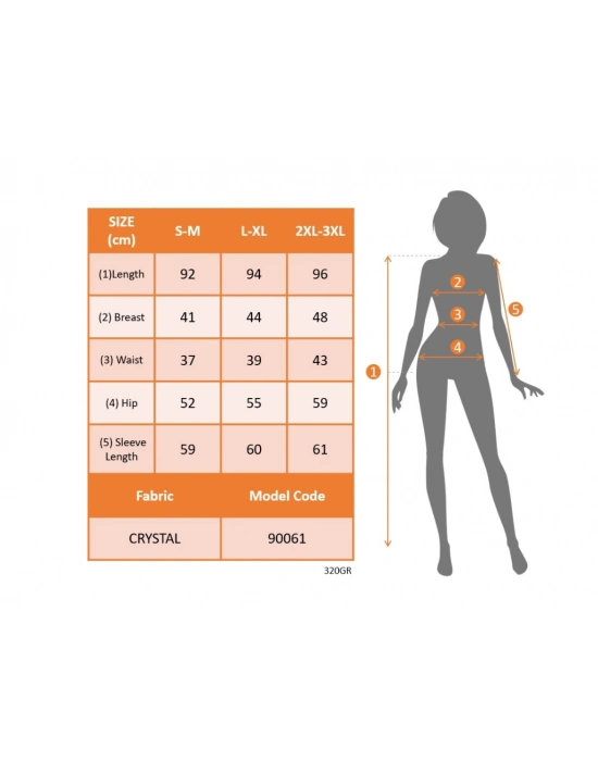 Kadın Uzun Kollu Derin Yuvarlak Yakalı Kısa Viskon Iki Iplik Elbise